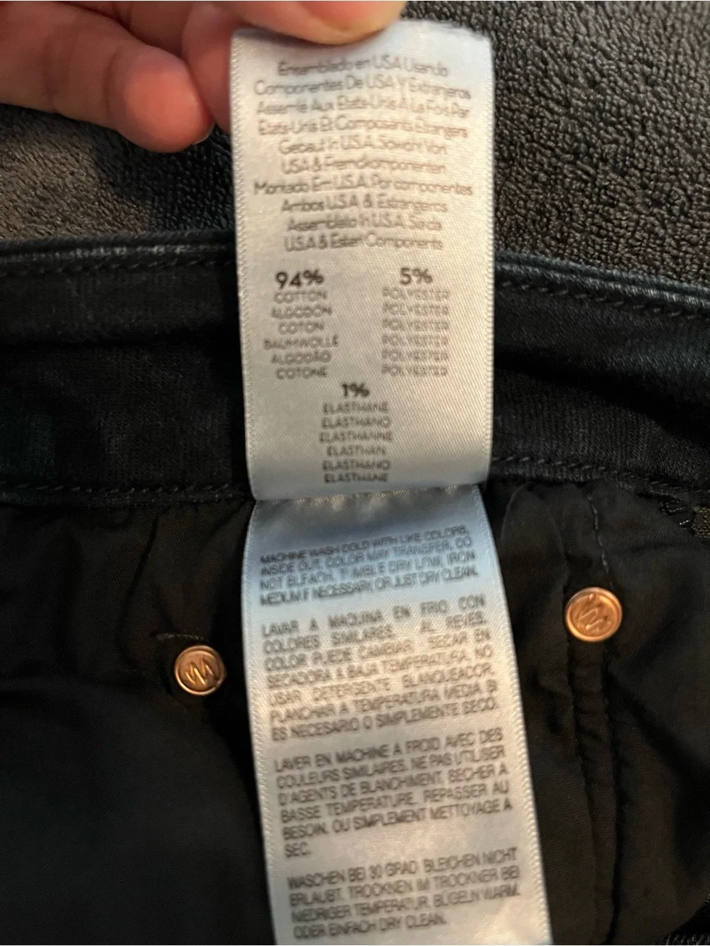 Women’s MOTHER Looker Ankle Fray Black Washed Denim Jeans - EUC Size 30